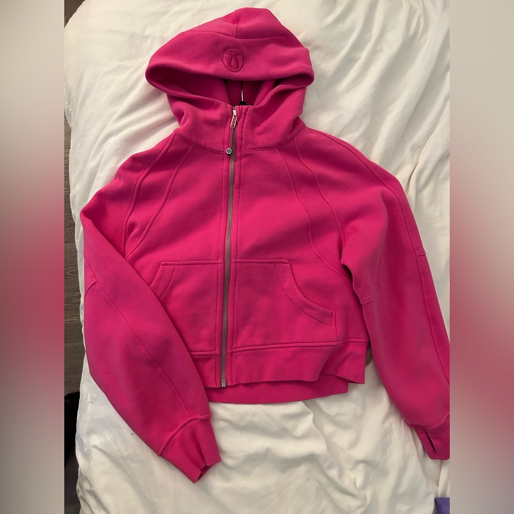 lululemon Sonic Pink Full Zip Scuba XS/S